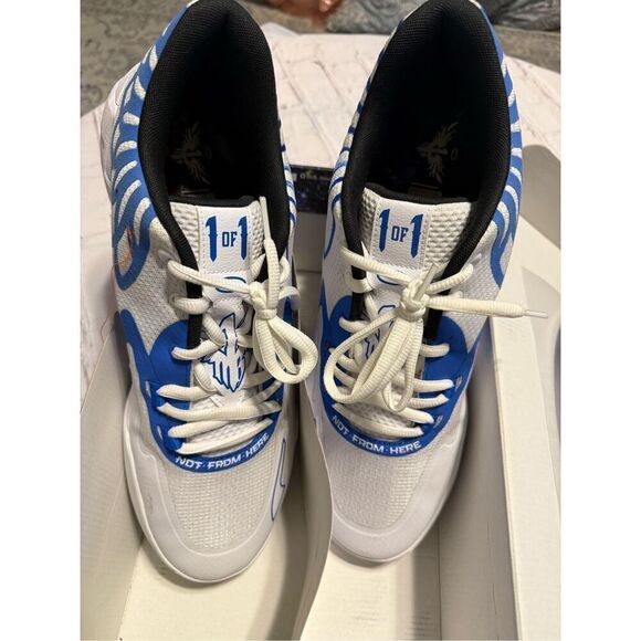 Puma Men\'s Size 15 MB.01 Lo Team Colors Sneaker White Blumazing LaMello Ball main image 10